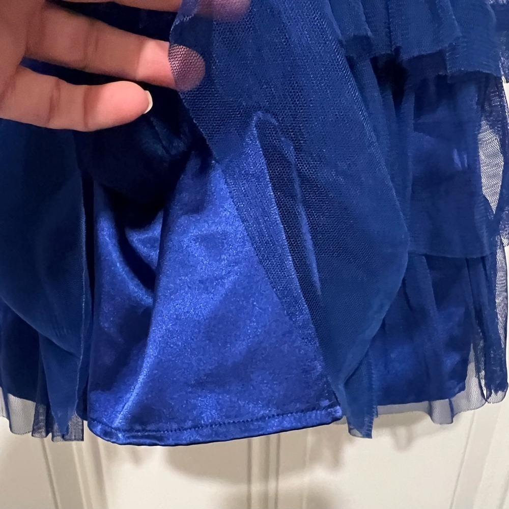 Disney’s Descendants Kids Royal Blue Tulle Ruffle Skirt Size 7/8 small 🔥💎 - Picture 5 of 6